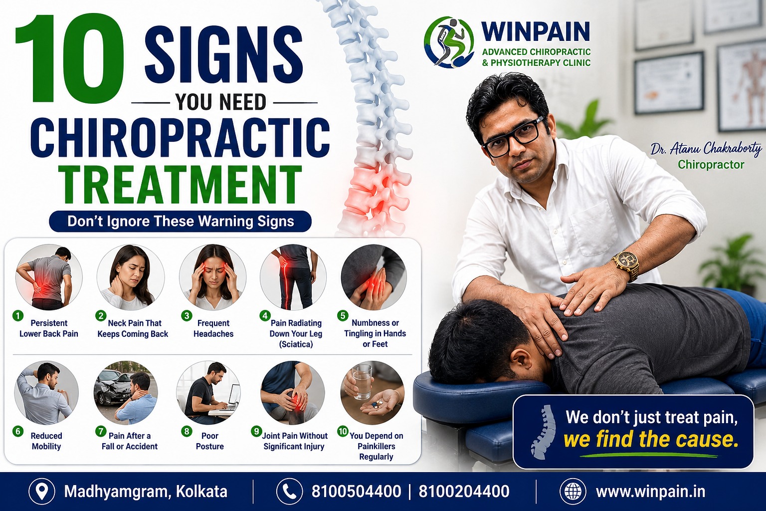 10 Signs You Need Chiropractic Treatment in Kolkata